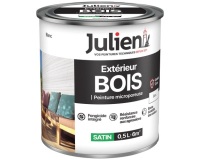 Peinture microporeuse 0,5 L Extérieur Bois Satin - Blanc