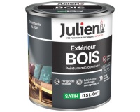 Peinture microporeuse 0,5 L Extérieur Bois Satin - Gris Anthracite RAL7016