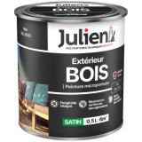 Peinture microporeuse satin - extérieur bois - 0.5 L - noir RAL9005