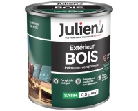 Peinture microporeuse 0,5 L Extérieur Bois Satin - Vert Basque RAL6005