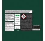 Peinture microporeuse 0,5 L Extérieur Bois Satin - Vert Basque RAL6005