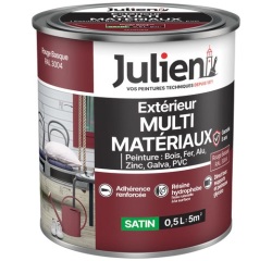 Peinture 0,5 L Extérieur Multi-matériaux - Rouge Basque RAL3004
