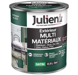 Peinture 0,5 L Extérieur Multi-matériaux - Vert Basque RAL6005
