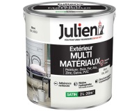 Peinture 2 L Extérieur Multi-matériaux - Blanc RAL9003