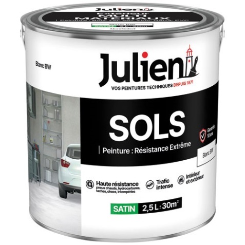 Peinture sol satin - sols extrême - intérieur - extérieur - 2.5 L - base wh