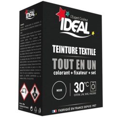 Teinture textile Tout en un Idéal  - Noir - Boîte de 350 g