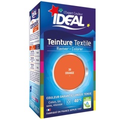 Teinture textile liquide Grand teint Idéal - Orange N° 39 - 40 ml
