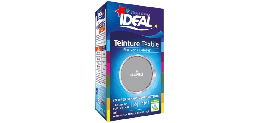 Teinture textile liquide Grand teint Idéal - Gris perle N°69 - 40 ml