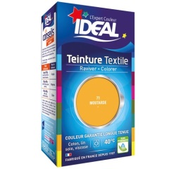 Teinture textile liquide Grand teint Idéal - Moutarde N°71 - 40 ml