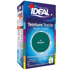 Teinture textile liquide Grand teint Idéal - Émeraude N°72 - 40 ml