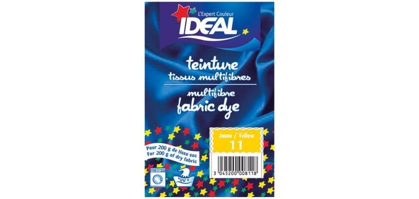 Teinture  multifibres - jaune - sachet de 15 g