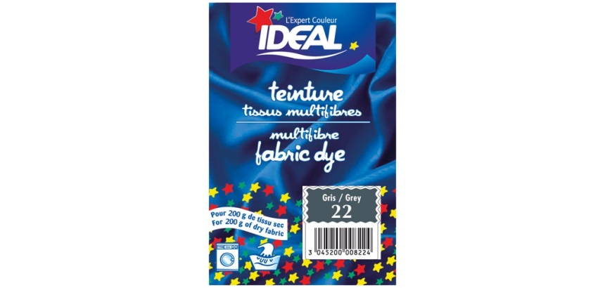 Teinture  multifibres - gris- sachet de 15 g