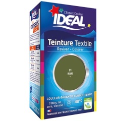 Teinture textile liquide Grand teint Idéal - Kaki N°21 - 40 ml