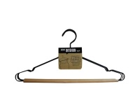 Cintre essentiel - Design - métal et bois - 42 cm - lot de 3