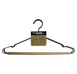 Cintre essentiel - Design - métal et bois - 42 cm - lot de 3