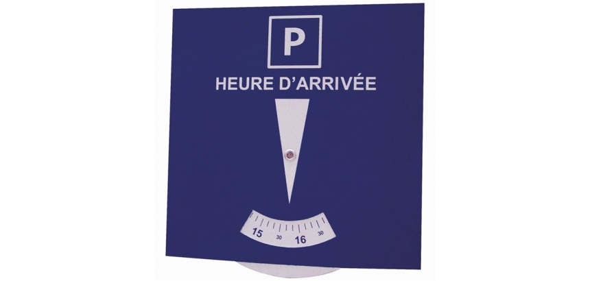Disque de stationnement zone bleue
