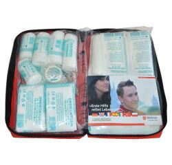 Trousse de premiers secours - 43 composants - normes DIN 13164