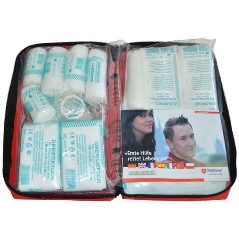 Trousse de premiers secours - 43 composants - normes DIN 13164