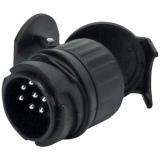 Adaptateur monobloc - mâle 13 plots - femelle 7 plots - 12V - 115 mm