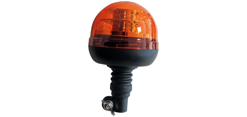Gyrophare led - sur tige flexible - 12/24V