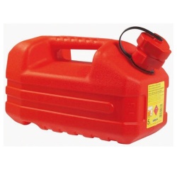 Jerrican plastique hydrocarbures - 5 L - rouge