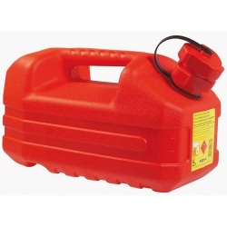 Jerrican plastique hydrocarbures - 5 L - rouge