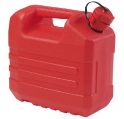 Jerrican plastique hydrocarbures - 10 L - rouge