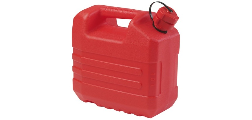 Jerrican plastique hydrocarbures - 10 L - rouge