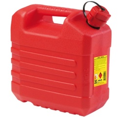 Jerrican plastique hydrocarbures - 20 L - rouge