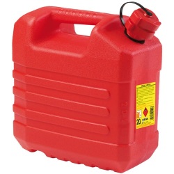 Jerrican plastique hydrocarbures - 20 L - rouge