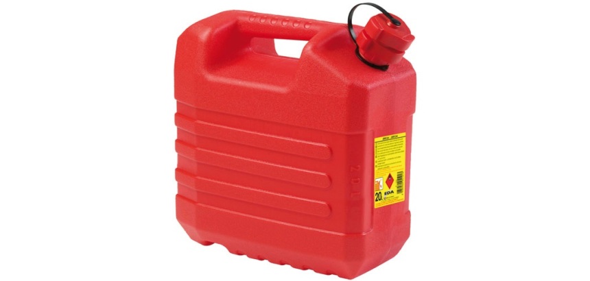 Jerrican plastique hydrocarbures - 20 L - rouge