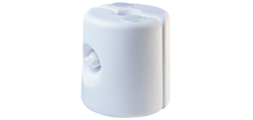 Pied de tonnelle - plastique - à remplir - blanc