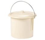 Seau hygiénique - de toilette - enfant - 5.5 L - crème