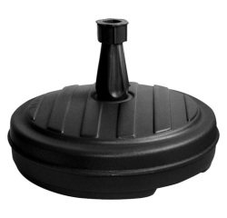 Pied de parasol, plastique, rond, 430 mm, gris foncé