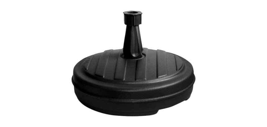 Pied de parasol, plastique, rond, 430 mm