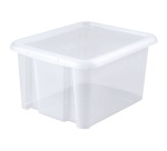 Boîte de rangement - Funny Box - 30 L - avec couvercle -  naturel