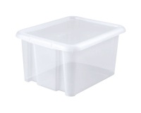 Boîte de rangement - Funny Box - 30 L - avec couvercle -  naturel
