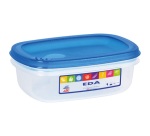 Boite de conservation   - rectangulaire - 0.5 L - couvercle bleu