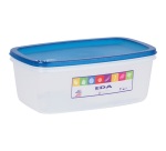 Boite alimentaire - rectangulaire - 3 L - couvercle turquoise