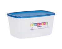 Boite alimentaire - rectangulaire - 5.5 L - couvercle turquoise