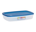Boite de conservation   - rectangulaire - 2 L - couvercle bleu