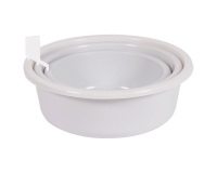 Cuvette ronde - de 3.2 L à 7.9 L -  blanc cérusé - lot de 3