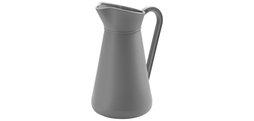 Broc plastique - 5 L - gris galet