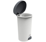 Poubelle à pédale - Stepy - 30 L -  gris béton / anthracite
