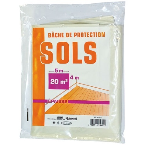 Bâche de protection sol - 4x5 m