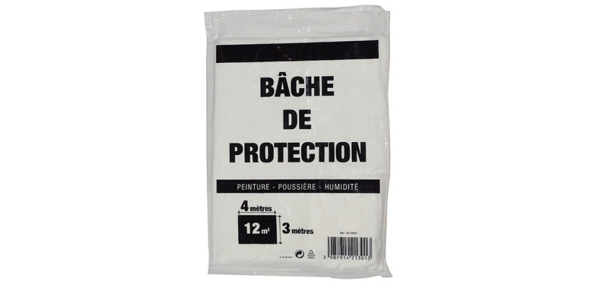 Bâche de protection 3x4 m