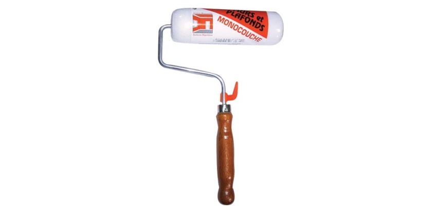 Rouleau monocouche - peinture mate et satinée - 180 mm - manche bois