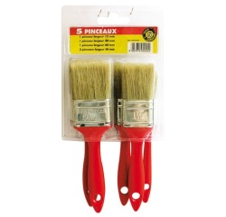 Pinceau plat - lot de 5