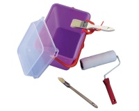 Lot à peindre - bac 7 L + pinceaux + rouleau