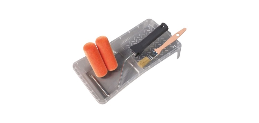 Ensemble mini rouleau pour peinture rénovation